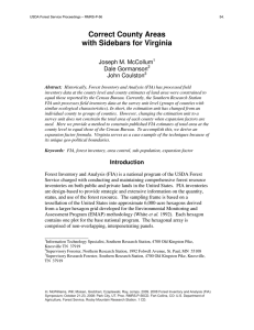 Correct County Areas with Sidebars for Virginia Joseph M. McCollum Dale Gormanson