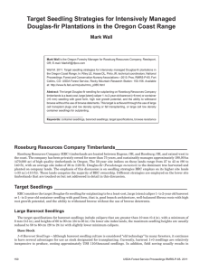 Target Seedling Strategies for Intensively Managed Mark Wall