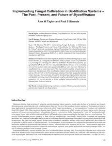 Implementing Fungal Cultivation in Biofiltration Systems – Mycofiltration