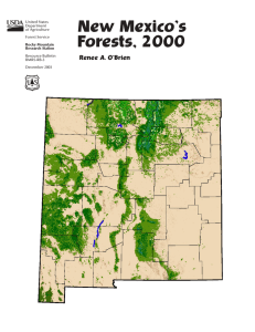New Mexico’s Forests, 2000 Renee A. O’Brien United States