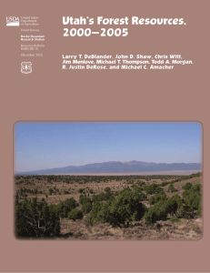 Utah’s Forest Resources, 2000–2005