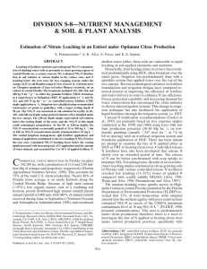 DIVISION S-8—NUTRIENT MANAGEMENT &amp; SOIL &amp; PLANT ANALYSIS