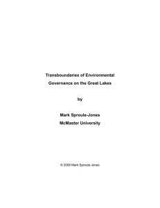 Transboundaries of Environmental Governance on the Great Lakes by