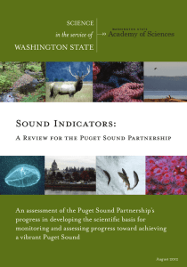 Sound Indicators:  A Review for the Puget Sound Partnership WASHINGTON STATE