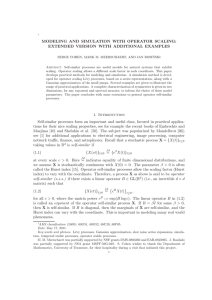 MODELING AND SIMULATION WITH OPERATOR SCALING: EXTENDED VERSION WITH ADDITIONAL EXAMPLES