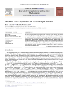 Journal of Computational and Applied Mathematics