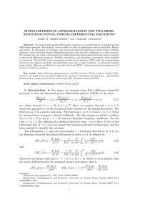 FINITE DIFFERENCE APPROXIMATIONS FOR TWO-SIDED SPACE-FRACTIONAL PARTIAL DIFFERENTIAL EQUATIONS