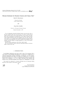 Journal of Multivariate Analysis 71, 145159 (1999)