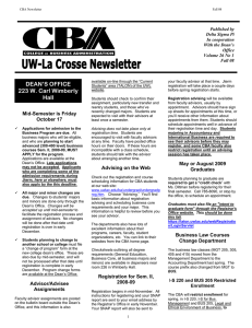 Published by Delta Sigma Pi In cooperation