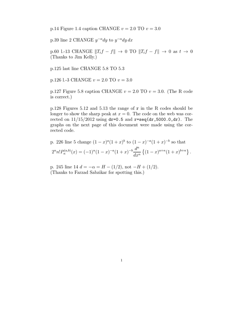 P 14 Figure 1 4 Caption Change V 2 0 To V P 39 Line 2 Change Y Dy To Y Dy Dx