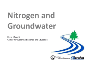 Nitrogen and Groundwater  Kevin Masarik