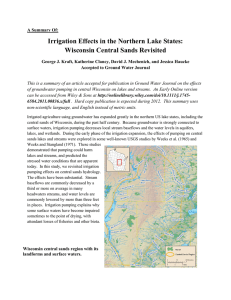 Irrigation Effects in the Northern Lake States: Wisconsin Central Sands Revisited