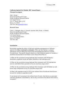 10 January 2008  John J. Keane Sierra Nevada Research Center