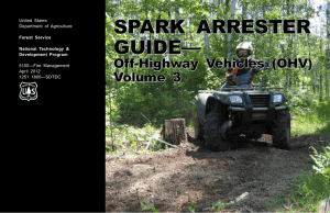 SPARK ARRESTER GUIDE— Off-Highway Vehicles (OHV) Volume 3