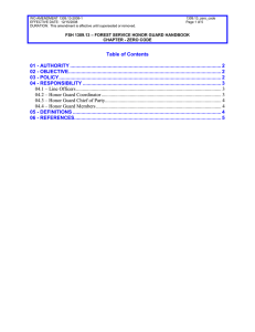 WO AMENDMENT 1309.13-2008-1 1309.13_zero_code EFFECTIVE DATE:  12/15/2008