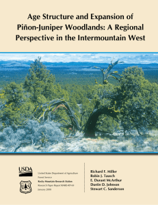 Age Structure and Expansion of Piñon-Juniper Woodlands: A Regional