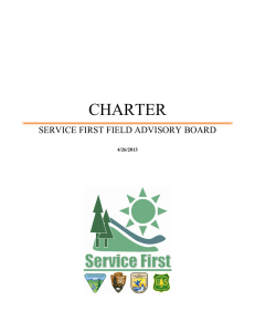 CHARTER SERVICE FIRST FIELD ADVISORY BOARD  4/26/2013