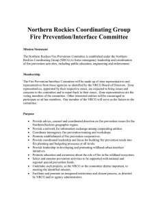 Northern Rockies Coordinating Group Fire Prevention/Interface Committee