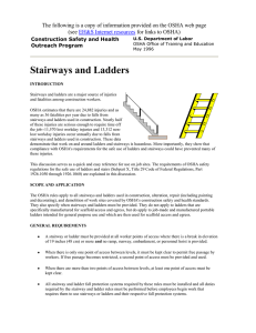 Stairways and Ladders see