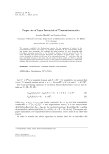 Properties of Layer Potentials of Thermoelastostatics
