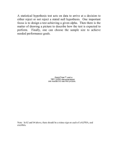 A  statistical  hypothesis  test  acts ... either  reject  or  not  reject ...