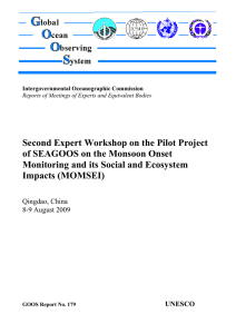 Second Expert Workshop on the Pilot Project