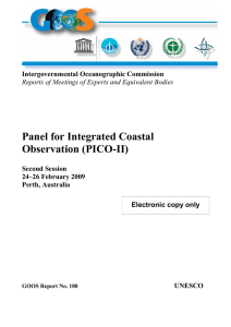 Panel for Integrated Coastal Observation (PICO-II)