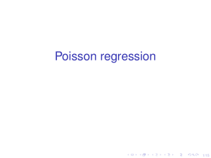 Poisson regression 1/15