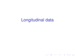 Longitudinal data 1/27