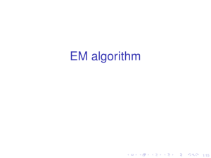 EM algorithm 1/15