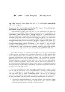 STT 864 Final Project Spring 2016