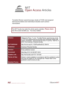 Tunable Raman spectroscopy study of CVD and peapod- nanotubes