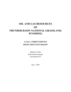 OIL AND GAS RESOURCES OF THUNDER BASIN NATIONAL GRASSLAND,