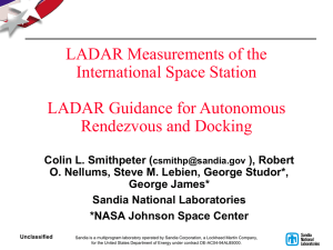 LADAR Measurements of the International Space Station LADAR Guidance for Autonomous