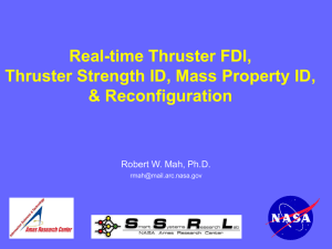 Real-time Thruster FDI, Thruster Strength ID, Mass Property ID, &amp; Reconfiguration