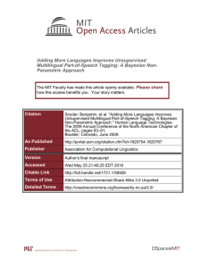 Adding More Languages Improves Unsupervised Multilingual Part-of-Speech Tagging: A Bayesian Non-
