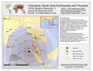 Indonesia: South Asia Earthquake and Tsunami OCHA Situation Report No. 3
