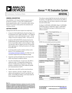 i ADISEVAL Preliminary Technical Data GENERAL DESCRIPTION