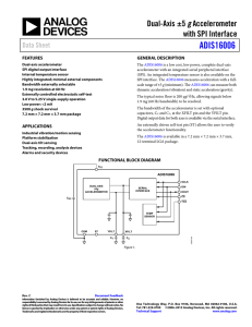 ADIS16006 g with SPI Interface