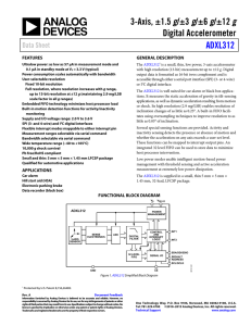 g Digital Accelerometer ADXL312 Data Sheet
