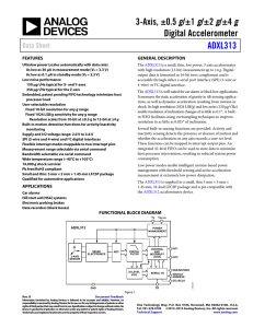 g Digital Accelerometer ADXL313 Data Sheet