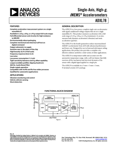 g Accelerometers ADXL78 i