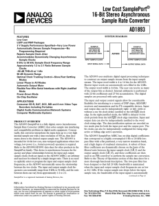 a Low Cost SamplePort 16-Bit Stereo Asynchronous Sample Rate Converter