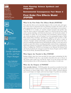 First Order Fire Effects Model (FOFEM) Fuels Planning: Science Synthesis and Integration