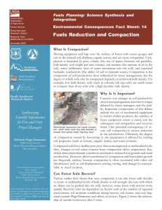 Fuels Reduction and Compaction Fuels Planning: Science Synthesis and Integration