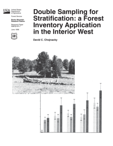 Double Sampling for Stratification: a Forest Inventory Application in the Interior West