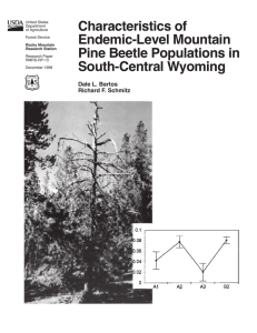 Characteristics of Endemic-Level Mountain Pine Beetle Populations in South-Central Wyoming