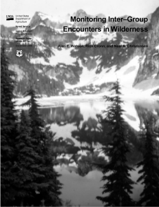 Monitoring Inter–Group Encounters in Wilderness United States