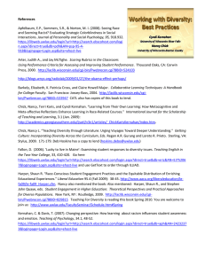 References  Apfelbaum, E.P., Sommers, S.R., &amp; Norton, M. I. (2008). Seeing... and Seeming Racist? Evaluating Strategic Colorblindness in Social