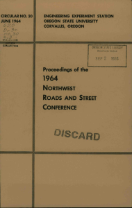 1964 ROADS AND STREET NORTHWEST CONFERENCE